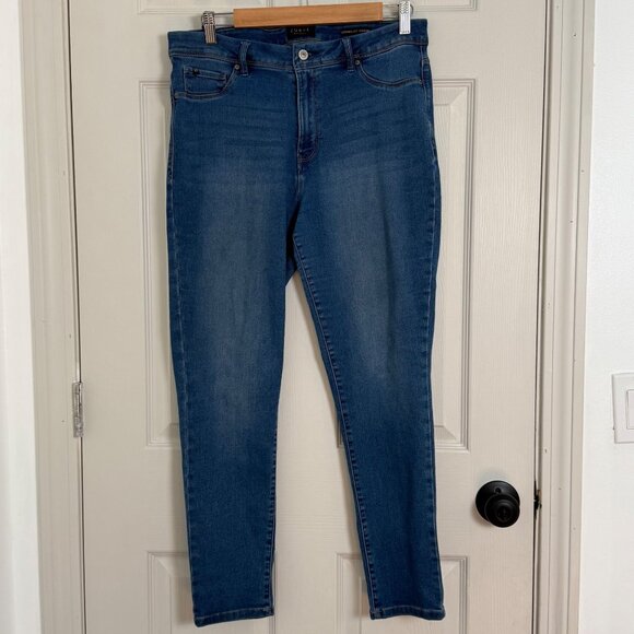 Curve Appeal Jean Women 12/31 Hi Rise Stretch Casual Comfort Minimalist Jegging - Picture 1 of 13